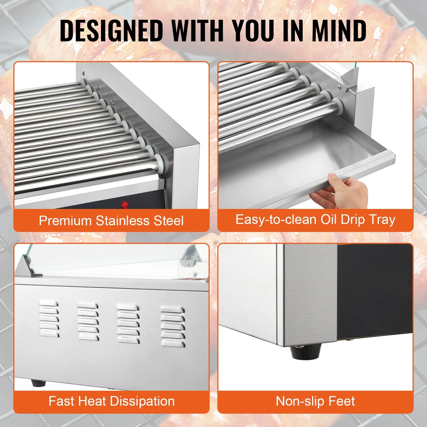 Hot Dog Roller, Sausage Maker, Barbecue Grill