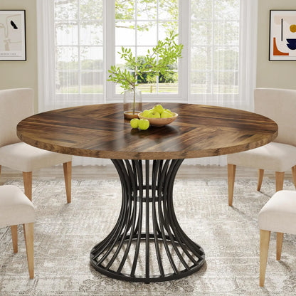 Round Dining Table for 4-6 People