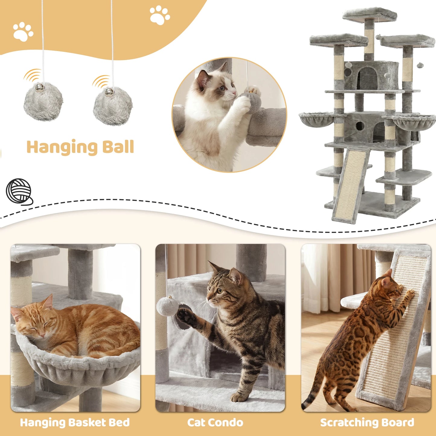 Multi Level Cat Tree Tower