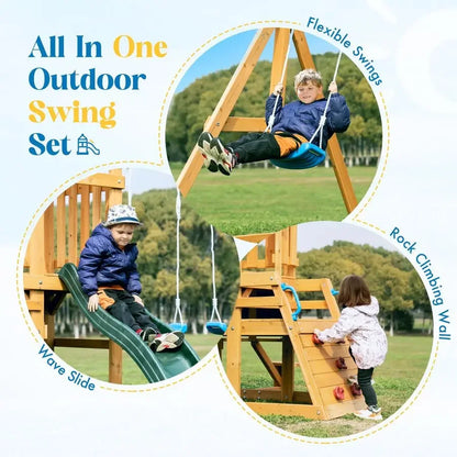 Wooden Swing Set