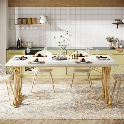 63" Large Modern Dining Table