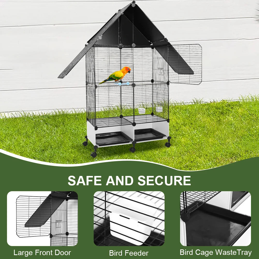 Bird Cage with Wheels