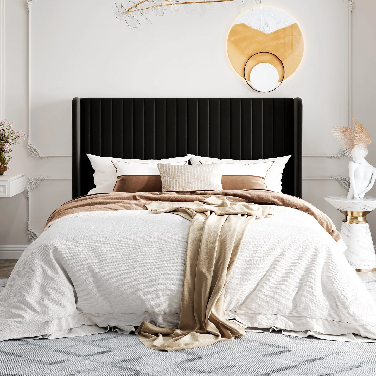 Velvet Upholstered Bed Frame