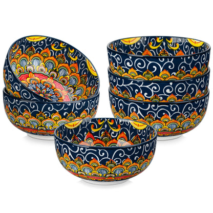 Ceramic Soup Bowls Bohemian Style