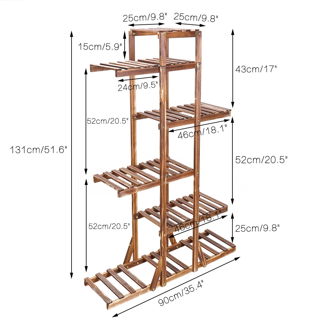 6 Tier Wooden Plant