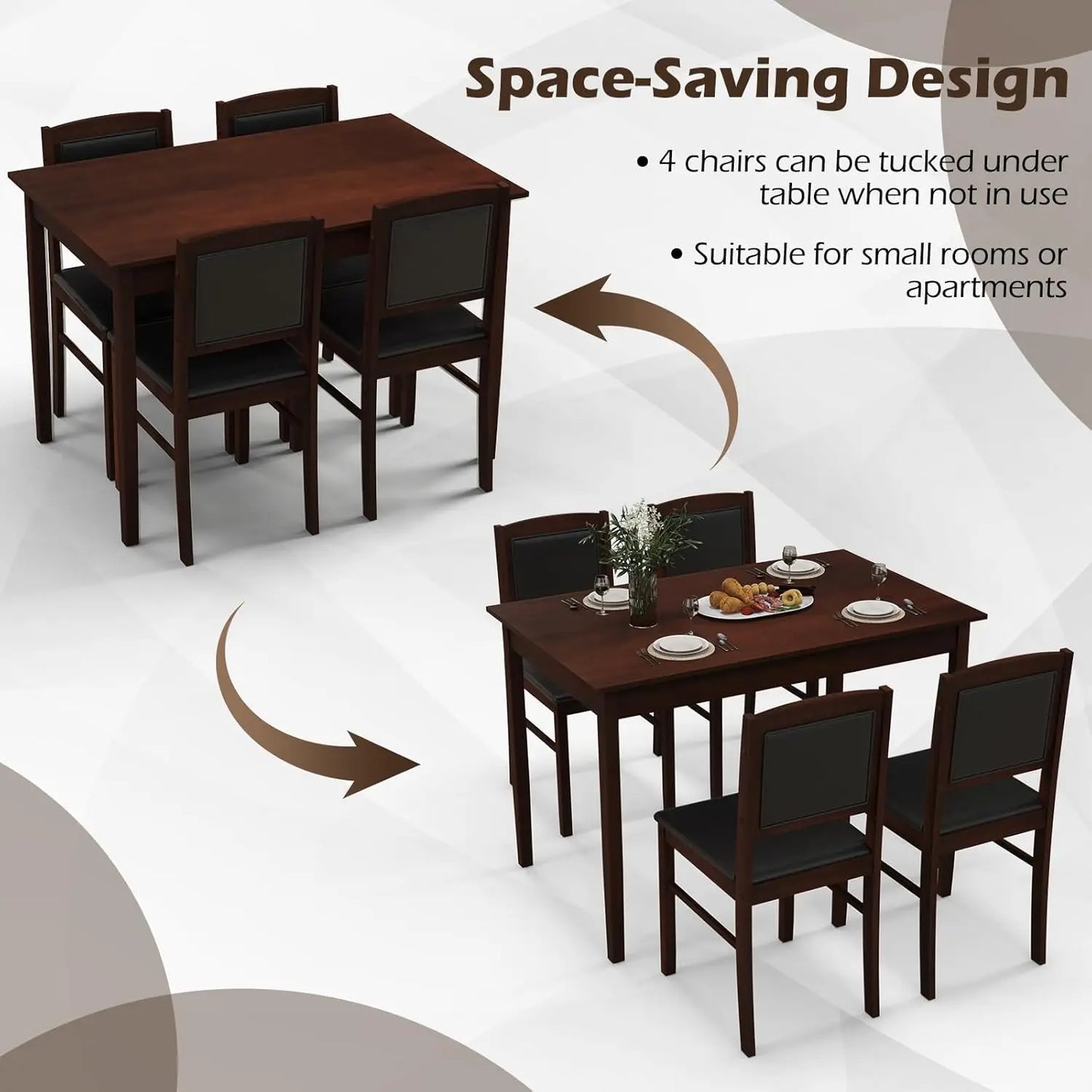 Farmhouse Solid Wood Dinette Set