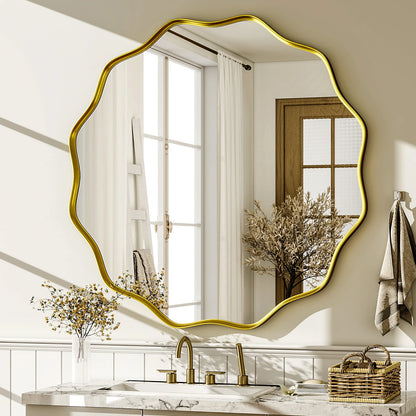 Decorative Wall Mirror with Deep Frame
