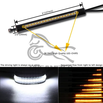Ring Fork Flashing Motorcycle Turn Signal